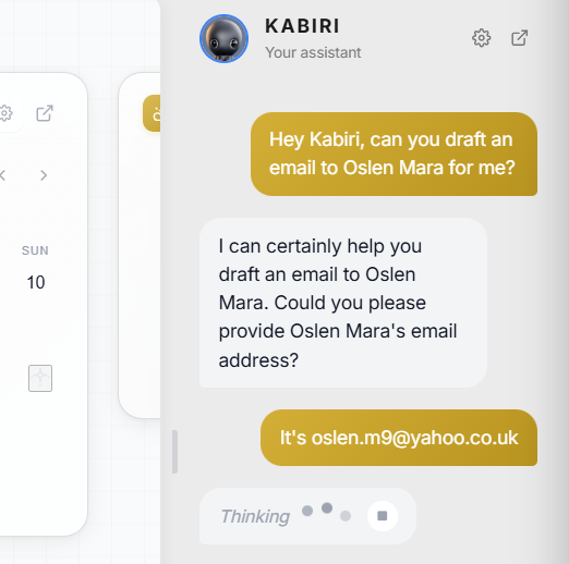 The Kabiri Assistant at work